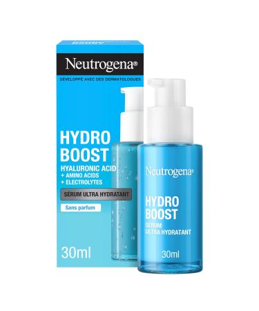 Neutrogena | Hydro Boost Ultra Hydrating Serum (30 ml pump bottle) Facial treatment with hyaluronic acid amino acids and electrolytes Lightweight fast-absorbing serum