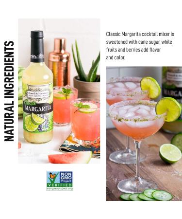 Powell & Mahoney Classic Margarita Craft Cocktail Mixer - 25.36 oz - Non-GMO, Free from Artificial Sweeteners and Flavors - Buy Online on GoSupps.com
