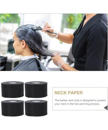 ERINGOGO Bandes de Cou Jetables Noires 100 Pi ces Papier de Protection pour Col de Coupe de Cheveux Extensible et Absorbant Accessoires Professionnels pour Salon de Coiffure et Soins - Buy Online on GoSupps.com