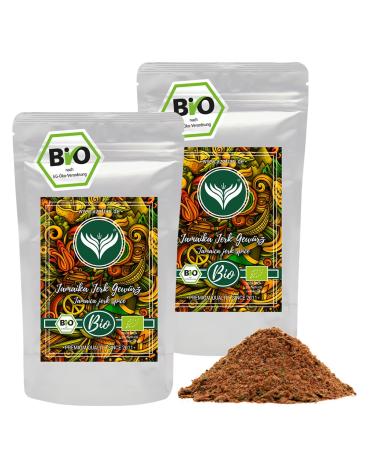 Azafran ORGANIC Jamaica Jerk Seasoning Preparation Jamaican Jerk Chicken Spice BBQ Seasoning Rub Sauce 500g 500 g (1 pack)