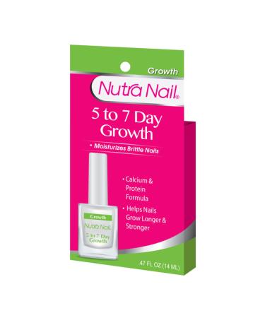 Nutra Nail 5 to 7 Day Growth Treatment - Fast Keratin Nail Strengthener Repair Serum Formula (0.47 fl oz)