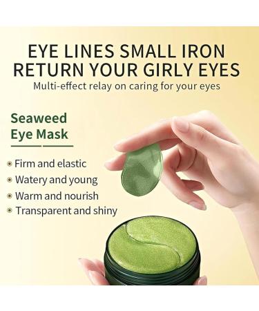 Seaweed Under Eye Patches Tightening Eye Masks for Puffy Eyes Under Eye Masks Dark Eye Circle Treatment Seaweed Eye Masks for Eye Bags Remover Anti Wrinkle Eye Masks Skincare 30Pairs - Buy Online on GoSupps.com