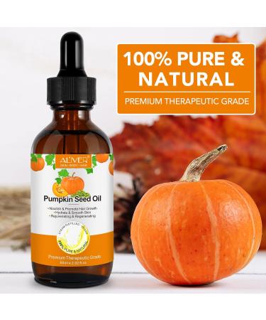 Organic Pumpkin Seed Oil for Hair Growth - 60ml | Eyebrow, Eyelash & Skin Care - Buy Online on GoSupps.com