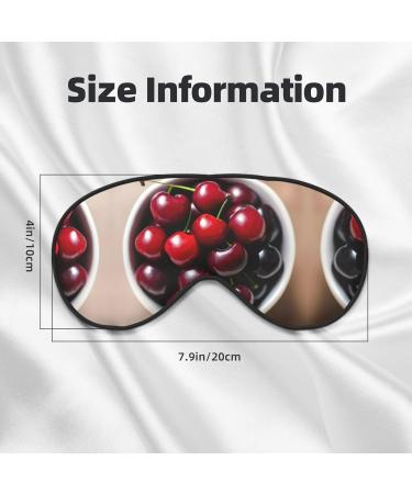 SSIMOO Fresh Cherry Sleep Mask - Adjustable Breathable & Fashionable Eye Mask for Comfortable Sleep - International Shipping Available - Buy Online on GoSupps.com