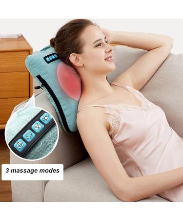 Buy Electric Massage Cushions | Neck & Waist Relief | 3 Modes Hot Compression & Vibration - Green - Buy Online on GoSupps.com