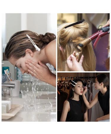 12 Piece Hair Clamps Set - Black & White Slipproof Hair Clips for Women | No-Trace Hairpins for Cutting & Styling - Buy Online on GoSupps.com