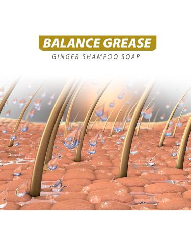 Ginger Hair Regrowth Shampoo Bar - Natural Organic Formula for Hair Growth (2 Pcs) - Buy Online on GoSupps.com