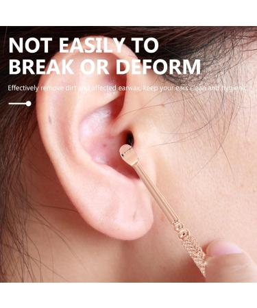 Stainless Steel Ear Cleaning Tool Set for Adults - Pink, 2 Pcs, Reusable & Practical with Storage Case - Buy Online on GoSupps.com