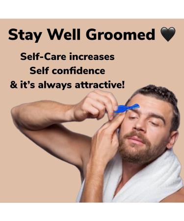 30 pc Eyebrow Razor Set - Precision Facial Exfoliating Shaver for Women & Men | Washable & Reusable Dermaplaning Tool for Peach Fuzz Brow Lip & Bikini Area - Blue - Buy Online on GoSupps.com