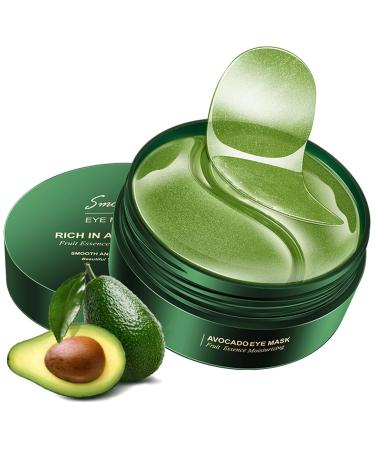 Housn 60pcs Eye pads Eye Mask Eyes Pads Anti Aging Eye Pads Eye Pads Collagen Eye mask Eyes pads against dark tears & wrinkles gifts for women 30 pairs (avocado) Green