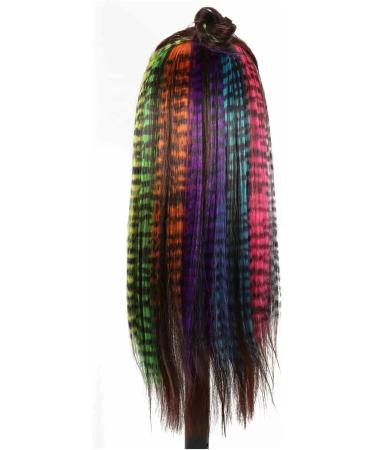 LNNXSZ Feather Hair Extension Kit Synthetic 18Inch Feathers Hair Clip Hair Extension DIY Colorful Hairpiece For Fashion Beautiful Girls (Color : 2 Size : 18inches) 18inches 2 - Buy Online on GoSupps.com