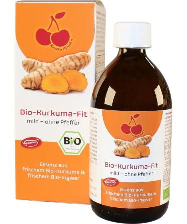 Organic Turmeric Fit (Mild - Without Pepper) | 500 ml | Essence of Fresh Organic Turmeric and Organic Ginger - Buy Online on GoSupps.com
