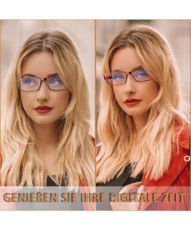 Cojwis 6 Pack Blue Light Filter Reading Glasses for Men & Women - Anti Blue Light Gaming Glasses & Stylish Visual Aid (4.0x 6 Colors) - Buy Online on GoSupps.com