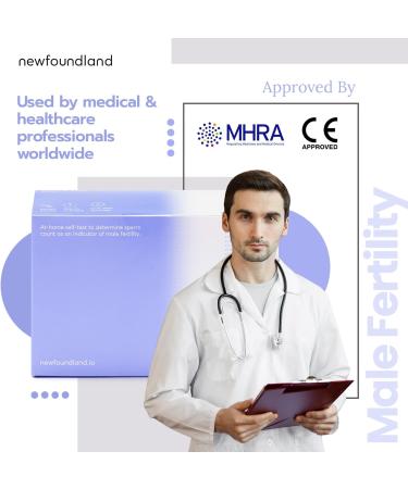 Newfoundland Male Fertility Test - CE & MHRA Certified, Simple Home Use, Results in 5 Minutes - Buy Online on GoSupps.com
