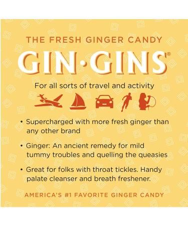 Ginger People Gin Gins Hard Candy 16oz - Double Strength, 1lb Bag - Buy Online on GoSupps.com