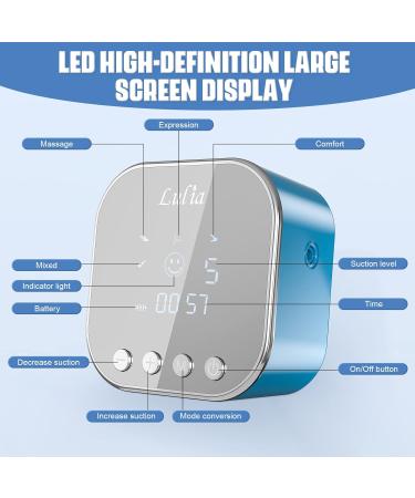 2023 Upgraded Lulia Double Electric Breast Pump - Portable, Strong Suction, Painless - 2 Flange Sizes, 4 Modes, 9 Levels - Ultra Silent, Rechargeable - Blue - Buy Online on GoSupps.com