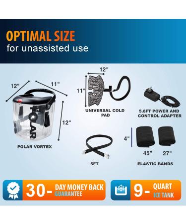 Polar Vortex Cold Therapy Machine - Ice Circulation System with Adjustable Cryo Cuff for Pain Relief and Post-Surgery Recovery - Buy Online on GoSupps.com