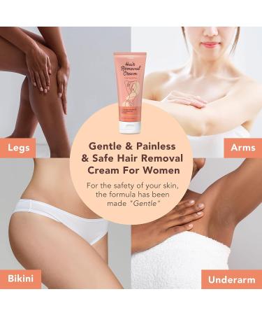 Sensitive Skin Hair Removal Cream for Women - Body, Bikini, and Pubic Hair Remover - Buy Online on GoSupps.com