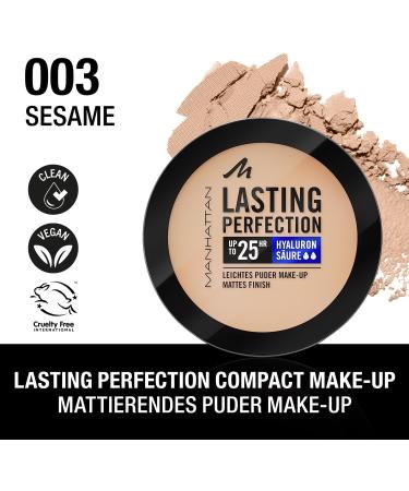 Manhattan Lasting Perfection Fond de teint compact Poudre fort pouvoir couvrant pour une finition mate naturelle Fb. 003 S same 7 g - Buy Online on GoSupps.com