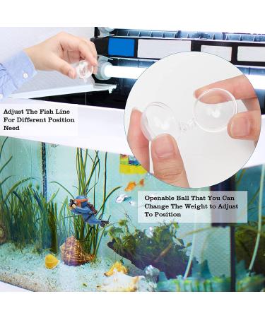 Meiso 2-Piece Floating Aquarium Decoration - Colorful Diver Ornaments for Fish Tanks | Unique Accessories in Orange & Blue - Buy Online on GoSupps.com