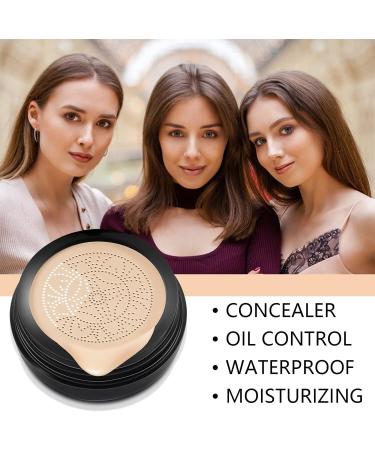 Air Cushion CC Cream Mushroom Head Mushroom Head Air Cushion CC Cream Moisturizing Concealer BB Cream Foundation Makeup Long-Lasting Matte Waterproof Moisturizing Concealer (Natural 1 Pcs) 1 g (Pack of 1) Natural - Buy Online on GoSupps.com