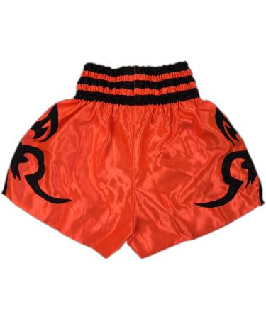 Woldorf USA Satin Orange Muay Thai Boxing Shorts - XX-Large - Buy Online on GoSupps.com