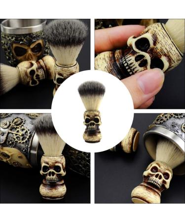 Frcolor Dachshaar Razor Brush - Skull Pattern Bartschneider & Cleaning Brush | Premium Shaving Accessories - Buy Online on GoSupps.com