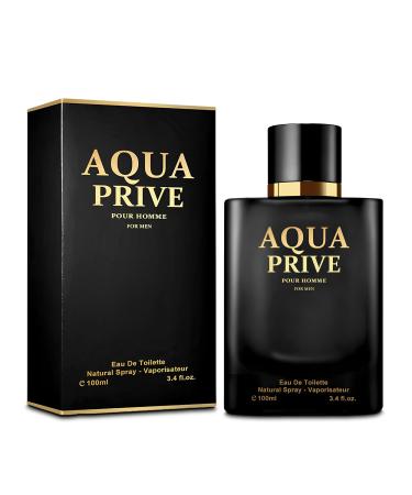 Aqua Sensual Woody Fragrance for Men | Long Lasting Cologne Aromatic Scent Eau de Parfum Natural Spray - Great Holiday Gift 3.4 Fl Oz/100 Ml
