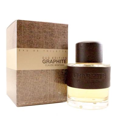 Montana Graphite Oud Edition for Men 3.3 oz Eau de Toilette Spray 100 ml / 3.3 ounce