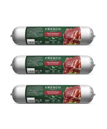 Fresco Dog Pure Horse Barf Sausage | Pack of 3 | 3 x 400 g | Complete Food for Dogs | Can Help to Feed Dogs Well | Only Horse as the Only Source of Protein