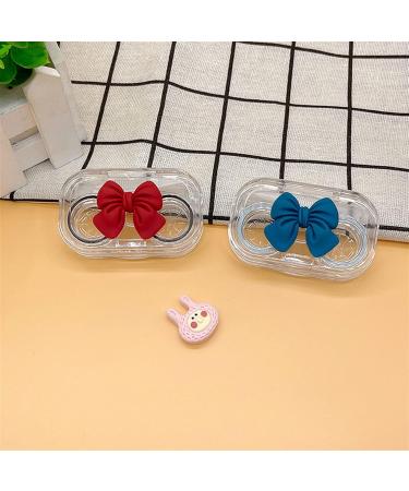 Portable Purple Contact Lens Container Kit for Men & Women | Travel Case with Bow | Nfegsiya - Buy Online on GoSupps.com