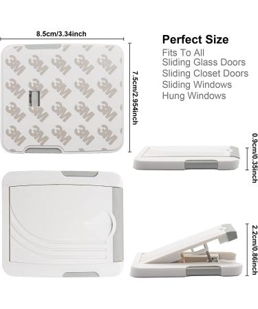 2 Pack Sliding Glass Door & Basement Windows Child Safety Lock - Patio Door Lock Gray - Buy Online on GoSupps.com
