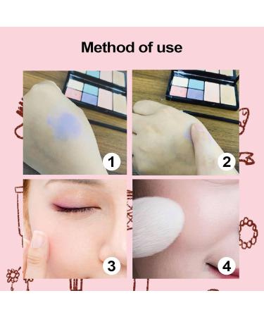  Whnbuij Color Balancing Cream Kit - 6 Shades Skin Tone Adjuster | Long-Lasting High Pigment Beauty Camouflage with Applicator Redness Facial Base for Blemishes - Buy Online on GoSupps.com