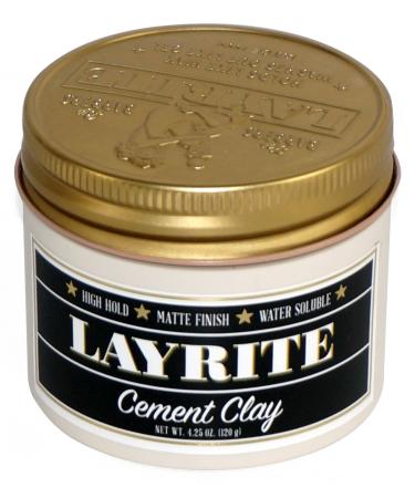 Layrite Cement Matte Hair Clay 4 Ounces by Layrite