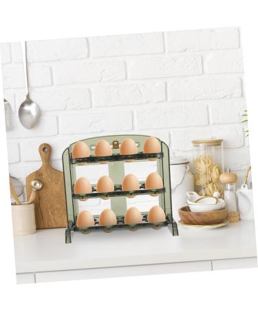 UKCOCO Egg Carton Plastic Trays Refrigerator Fridge Egg Dispenser Egg Storage Holder Clothing Household As Shown2 25X20CM - Buy Online on GoSupps.com
