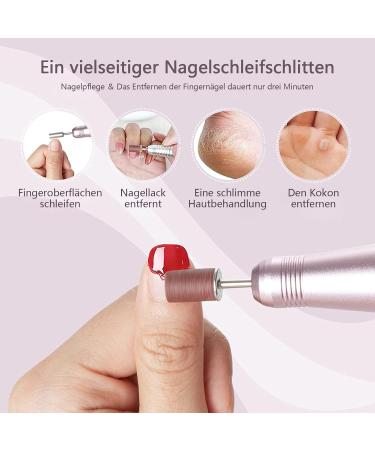 Luckaide 210-Piece Nail Grinder Set - 80/120/180 Grit Grinding Sleeves & Attachments with Storage Box for Perfect Manicure & Pedicure - Buy Online on GoSupps.com