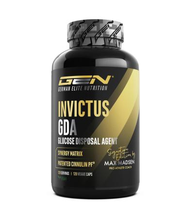VitamineVersand 24 Invictus GDA Highdose GDA complex with berberine Cinnulin PF cinnamon bark extract & bioactive Ralpha lipoic acid 120 vegan capsules