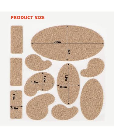 Moleskin Tape Flannel Adhesive Pads for Foot Protection - Cenipar Moleskin Pre-Cut Patches for Heels - Buy Online on GoSupps.com