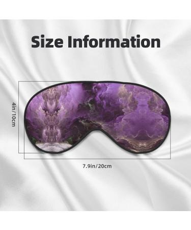 Purple Galaxy Sleep Mask | Adjustable & Soft Blindfold for Travel Meditation & Deep Relaxation - Shop Internationally - Buy Online on GoSupps.com