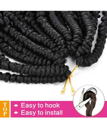 6 Packs Short Bob Spring Twist Crochet Hair 6 Inch - Pre-looped Passion Twist Crochet Braids for Black Women - Bomb Twist Kids Crochet Hair (1B) - Pack of 6 - Buy Online on GoSupps.com