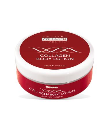 Natural collagen inventia body lotion with collages 300 ml body lotion with hyaluronic acid almond oil moisturizing regenerating