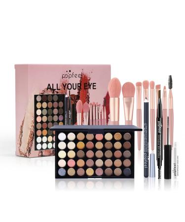 Makeup Set & Portable Travel All-in-One Cosmetic Set Essential Make Up Set with Cosmetic Bag Make-up Gift Set Travel Make Up Palette Compact and Lightweight Design for Girls Women #8