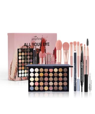 FantasyDay All-in-one Makeup Set Gift Surprise | Full Makeup Kit for Women Multipurpose Essential Starter Bundle Include Eyeshadow Palette Lipstick Blush Concealer Face Powder Eyeliner Mascara Brush Niceface004 - Buy Online on GoSupps.com