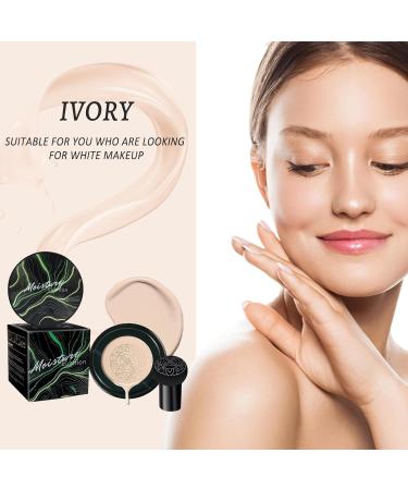 New Mushroom Head Air Cushion CC Cream Air Cushion CC Cream Mushroom Head Air Mushroom Head CC Cream Foundation Long-Lasting Matte Waterproof Moisturizing Concealer (A-02# Natural) - Buy Online on GoSupps.com