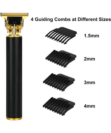 URAQT Cordless Hair Clippers for Men - Electric Beard Trimmer Set with Waterproof Detail Shaver - T-Blade Grooming Kit with 4 Guide Combs and 2 Hair Combs - Buy Online on GoSupps.com
