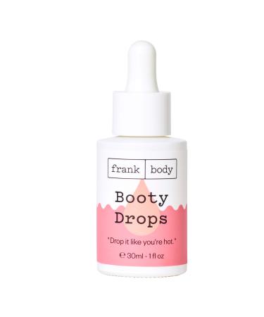 frank body Booty Drops Firming Body Oil | Vegan & Cruelty Free  Hydrates  Softens  and Smooths with Caffeine  Guarana  Carrot Root Extract  and Grapeseed & Jojoba Oils | 1.0 fl oz / 30 mL