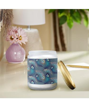 Shop Lavender Candles - Aromatherapy Scented Jar Candles - 7 oz Gift Set for Women - Perfect Birthday Gift with Peacock Feather Design - Buy Online on GoSupps.com