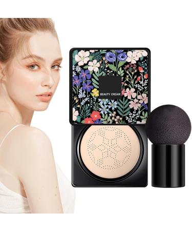 Mushroom Head Foundation Air Cushion Concealer | Moisturizing and Brightening Pigmented Liquid Foundation Moisturizing and Brightening Liquid Foundation Air Cushion Cream Cover - Buy Online on GoSupps.com