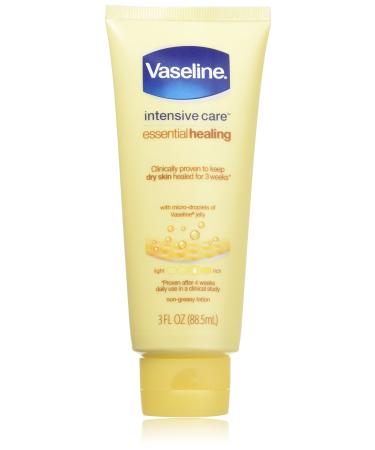 Vaseline Intensive Care Essential Healing Lotion 3 Oz (3 Pack) Essential Healing 3 Ounce (Pack of 3)