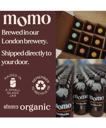 8 x Fresh 330ml Bottles MOMO Kombucha Drink Organic - Kombucha Tea Probiotic Drink - Variety Pack Mixed Variety 8 Pack - Buy Online on GoSupps.com